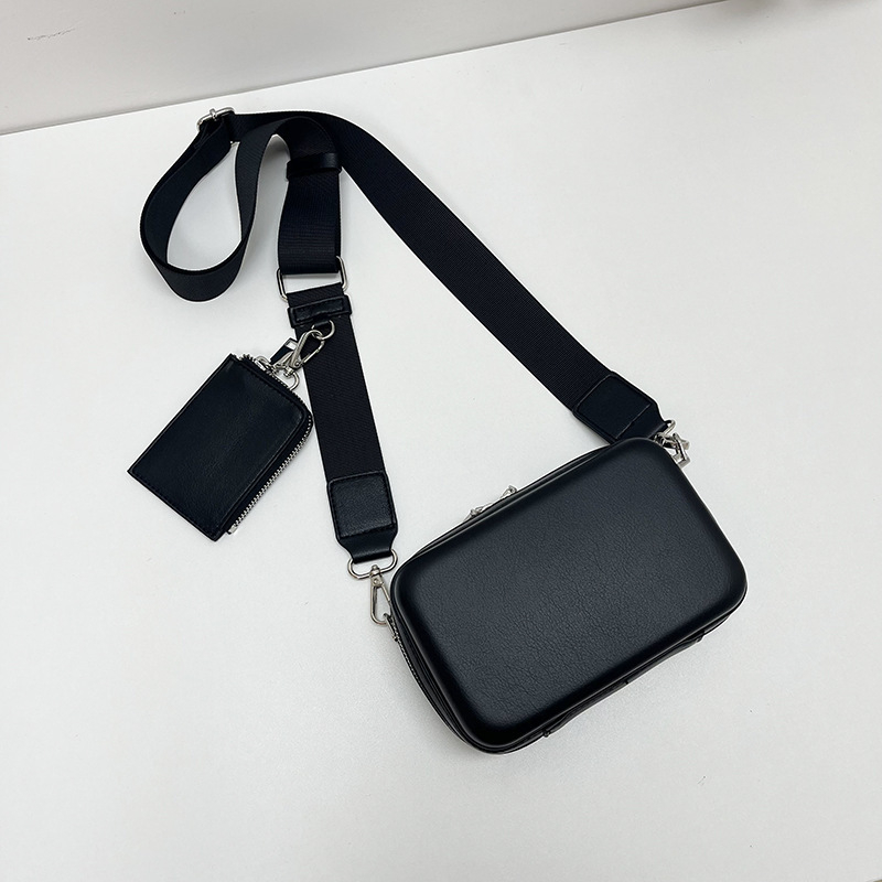 Muška PU kožna crossbody torba, vodootporna, podstava od sintetičke kože, street fashion stil, proljeće 2025