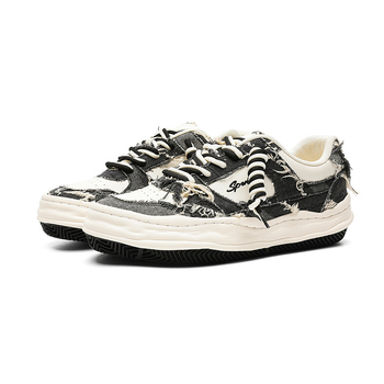 Muške tenisice s PU gornjim dijelom, okrugli vrh, vezanje, vulkanizirani gumeni potplat