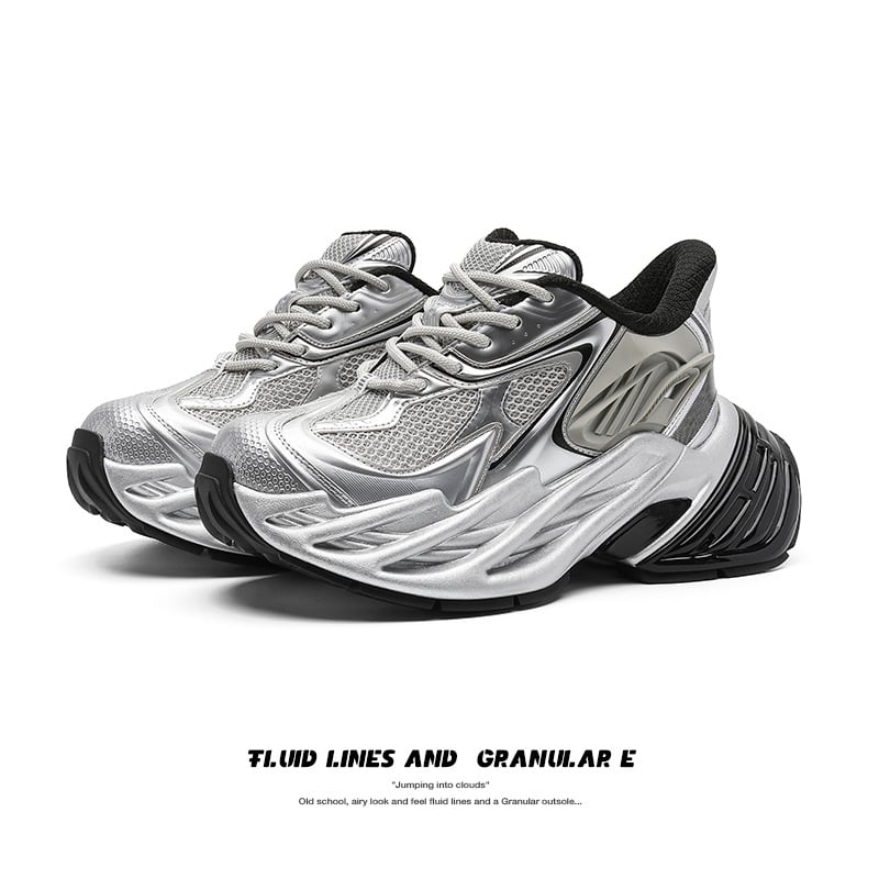 Лофери с 11 см скрит подем на височината – унисекс dad shoes, връзки, заострен нос, PU горна част, гумена подметка