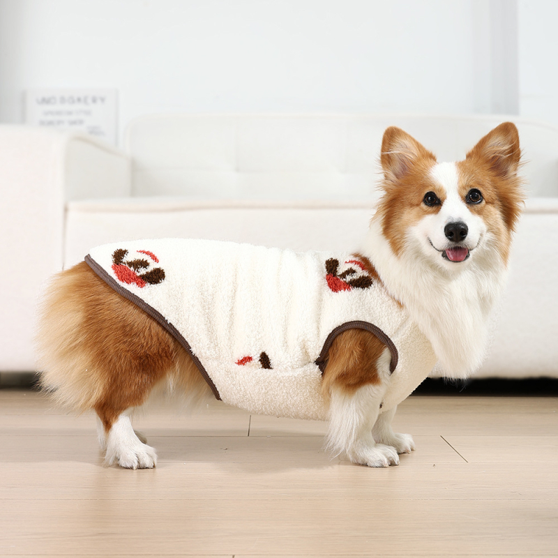 Háziállat mellény: téli meleg, aranyos stílus, poliészter (anyag: poliészter; szezon: tél; nem: uniszex)