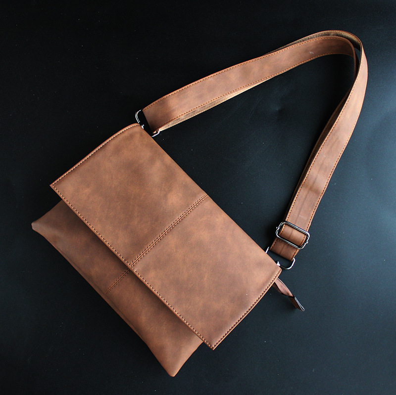 Muška PU kožna crossbody torba, velika zapremina, višestruki pretinci, ležerni stil, Mini dragon, poliester podstava