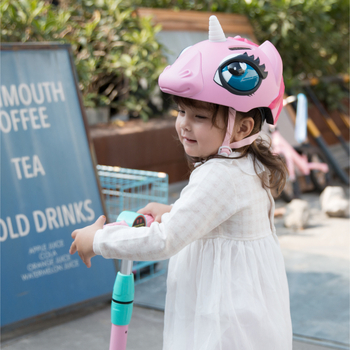 Dječja kaciga za bicikl s motivom jednoroga, EPS+PC, podesiva veličina