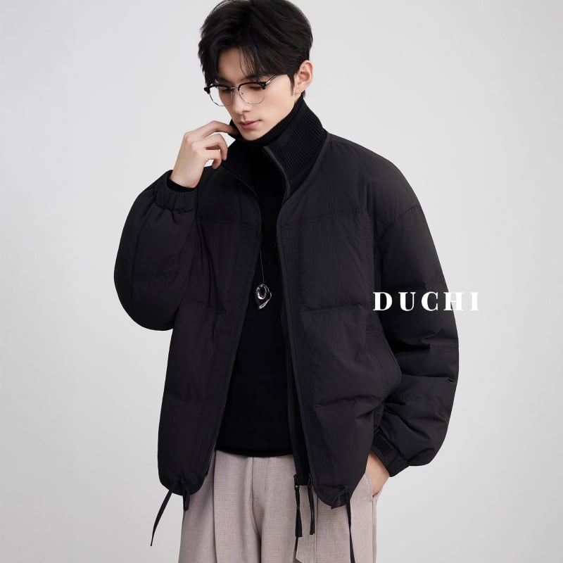 Zimska jakna s kapuljačom, kratka, 100–150 g punjenja, 81–90% kačjeg perja, zima