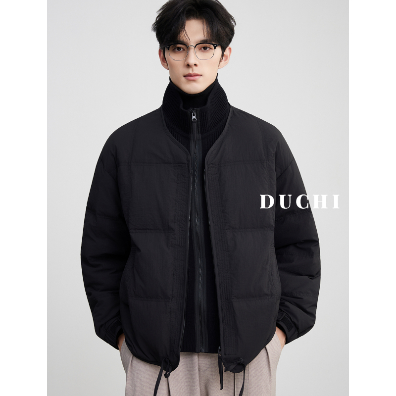 Zimska jakna s kapuljačom, kratka, 100–150 g punjenja, 81–90% kačjeg perja, zima