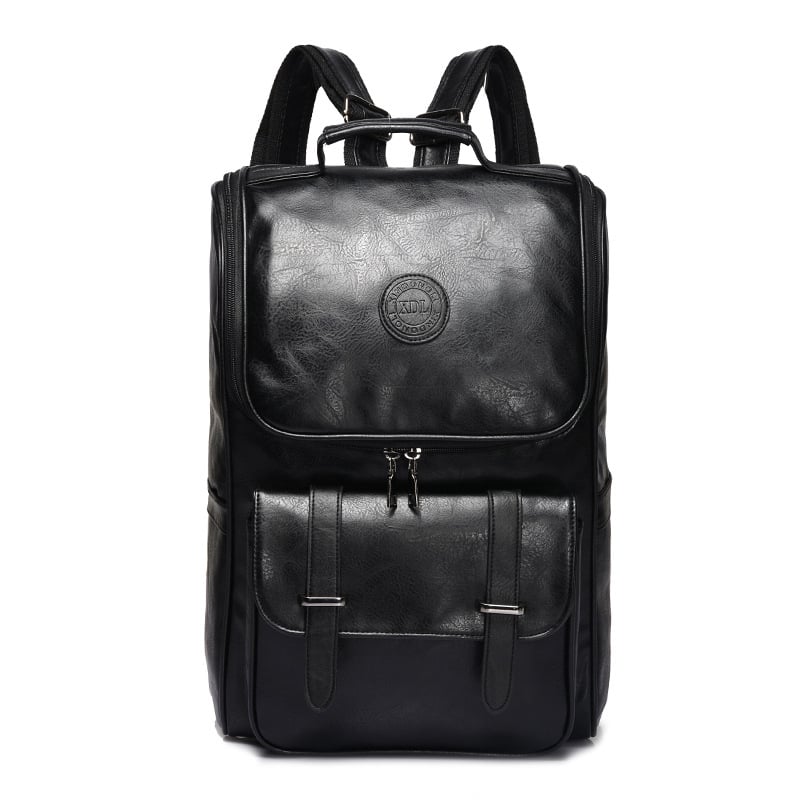 Ruksak za poslovne i putne svrhe, unisex, PU materijal, zakrivljene naramenice, podstava od poliestera