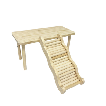 Dekoracija kaveza za hrčka od borovine – višestruko sklonište s dvostrukim valovitim stubištem