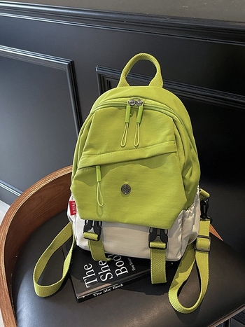 Višenamjenski ženski ruksak u japanskom stilu i crossbody torba preko ramena — Oxford platno, poliester podstava, zatvaranje na zip, unutarnja džep s zipom, otporno na habanje