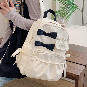 Najlon ruksak, vodootporan, zatvarač na zatvarač, unutarnja džep za telefon, laminirani džep sa zatvaračem