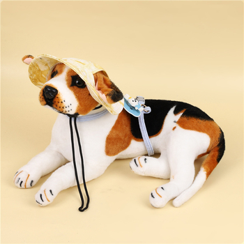 Καπέλο για κατοικίδια για γάτες και σκύλους με ακάλυπτα αυτιά, βαμβακερό ύφασμα, ύφανση twill, επεξεργασία tie-dye, μονόχρωμο σχέδιο, casual στυλ, κατάλληλο για όλες τις εποχές, ρυθμιζόμενη κορδονάκι