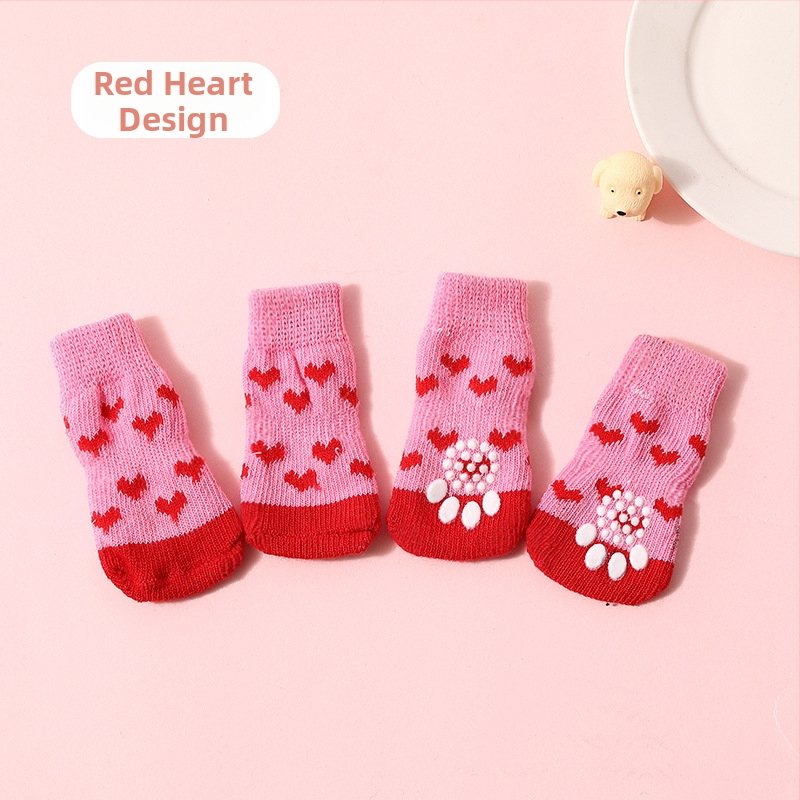 Антихлъзгащи чорапи за кучета – универсални обувки за лапи от TPE, защита против пързаляне, модел F98HHH955S8969