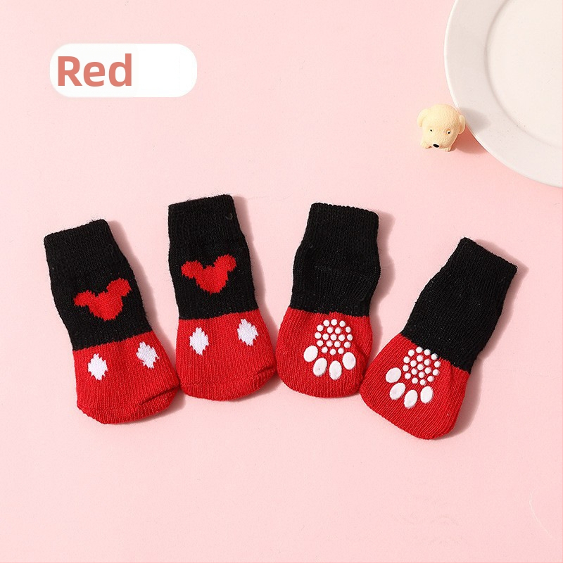 Антихлъзгащи чорапи за кучета – универсални обувки за лапи от TPE, защита против пързаляне, модел F98HHH955S8969