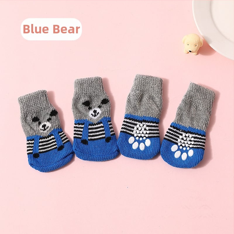 Антихлъзгащи чорапи за кучета – универсални обувки за лапи от TPE, защита против пързаляне, модел F98HHH955S8969