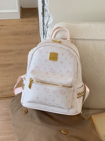 Gradski minimalistički ruksak s dva remena, PU materiali, zatvarač, unutarnja džep sa zatvaračem, poliester podstava