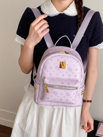 Gradski minimalistički ruksak s dva remena, PU materiali, zatvarač, unutarnja džep sa zatvaračem, poliester podstava