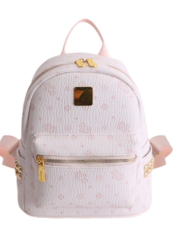 Gradski minimalistički ruksak s dva remena, PU materiali, zatvarač, unutarnja džep sa zatvaračem, poliester podstava