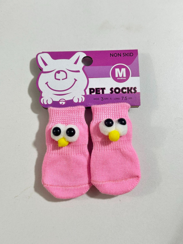 Șosete pentru animale de companie – câini și pisici | Poliester, țesătură cu mașina de șosete, cusătură în vârf, adeziv anti-alunecare, utilizare universală, toate sezoanele