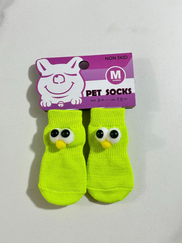 Șosete pentru animale de companie – câini și pisici | Poliester, țesătură cu mașina de șosete, cusătură în vârf, adeziv anti-alunecare, utilizare universală, toate sezoanele
