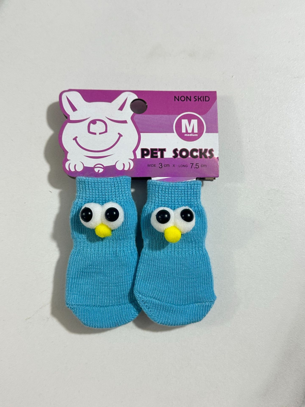 Șosete pentru animale de companie – câini și pisici | Poliester, țesătură cu mașina de șosete, cusătură în vârf, adeziv anti-alunecare, utilizare universală, toate sezoanele