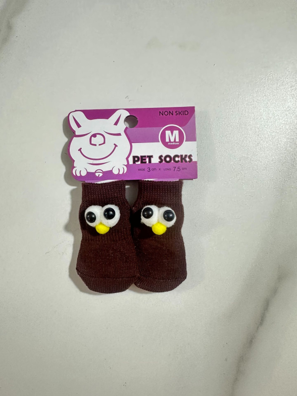 Șosete pentru animale de companie – câini și pisici | Poliester, țesătură cu mașina de șosete, cusătură în vârf, adeziv anti-alunecare, utilizare universală, toate sezoanele