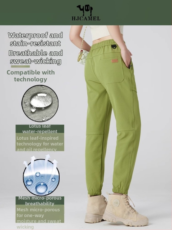 Unisex pracovné nohavice na turistiku a kempovanie, polyester, proti vetru, jar a jeseň