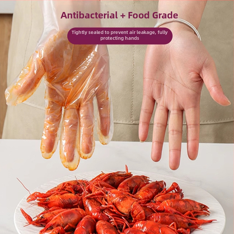 Mănuși de unică folosință, TPE, alimentare, nitril, îngroșate, impermeabile și rezistente la ulei, pentru bucătărie