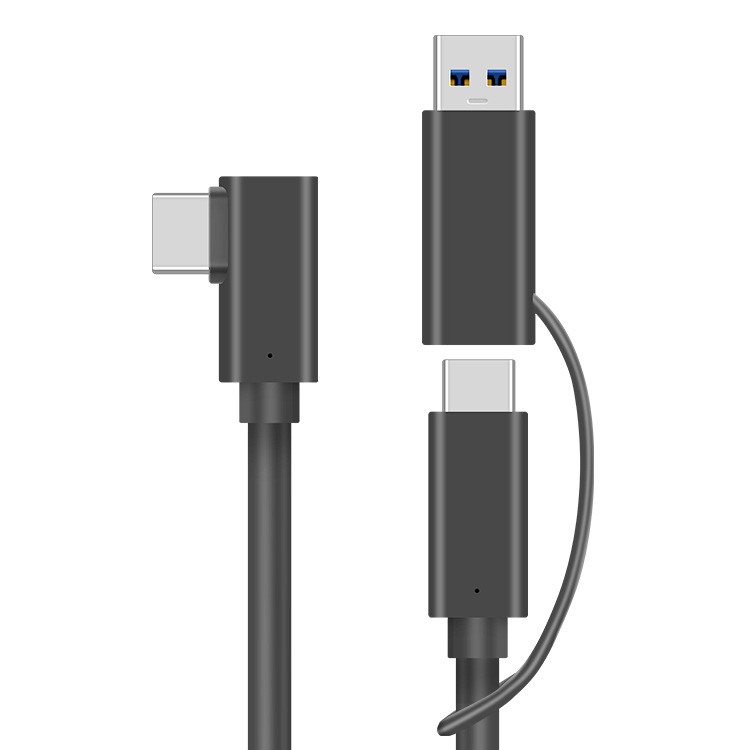 VR кабел за данни за Oculus Quest 3 – USB 3.0 / Type-C, PD бързо зареждане, 60W максимум, TPE