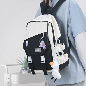 Rucsac gimnazial, material Oxford, respirabil, impermeabil, rezistent la uzură, bretele cu pernă de aer