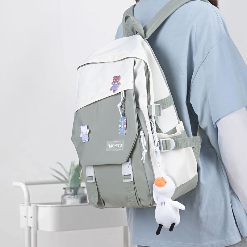 Rucsac gimnazial, material Oxford, respirabil, impermeabil, rezistent la uzură, bretele cu pernă de aer