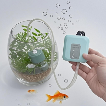 USB napajana pumpa kisik za akvarij, tiha kompaktna aerator za akvarij