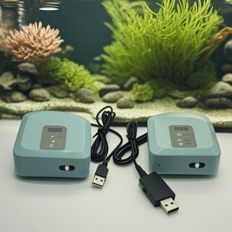 USB napajana pumpa kisik za akvarij, tiha kompaktna aerator za akvarij