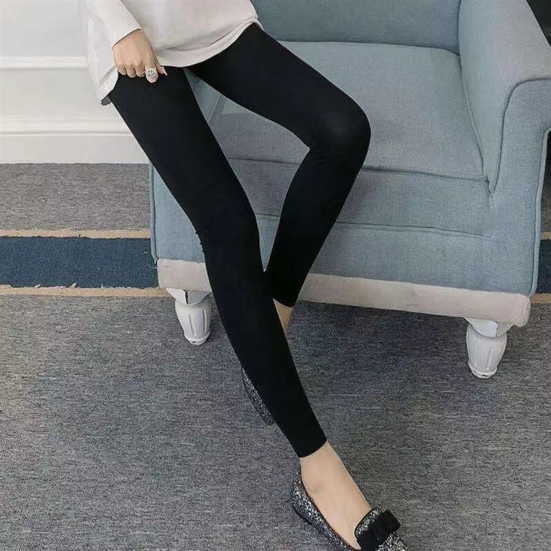 Modal leggings με ψηλή μέση, μήκος 3/4, ριγέ/καρό μοτίβο, υψηλή ελαστικότητα