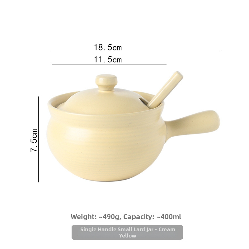 Keramická nádoba na olej s dvojitým uchom, viečkom a lyžičkou, japonského štýlu, pre tekuté koreniny, odolná voči vysokým teplotám, možnosť úprav