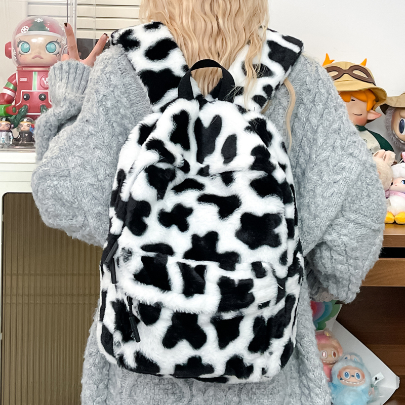 Ruksak s leopard uzorkom, japanskog stila (Najlon, zatvarač, pretinac za prijenosno računalo, vodootporan, protiv krađe)