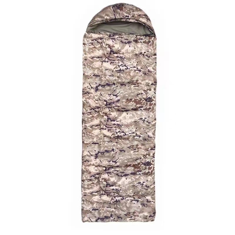 Felnőtt alvózsák kültéri kempingezéshez, üreges gyapot töltet, poliészter belső és külső anyag, négy évszakos használatra
