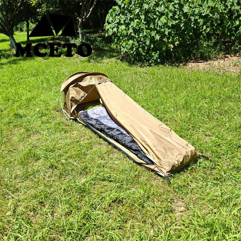 Μονοπρόσωπη υπερ-ελαφριά σκηνή τούνελ για κατασκήνωση τεσσάρων εποχών | 0,9 kg, αλουμινένιοι στύλοι, πολυεστέρας ανθεκτικός στα σχίματα