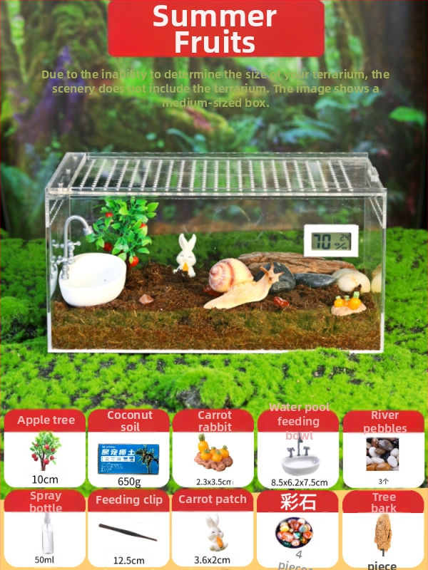 Habitat din plastic pentru animale mici, cu izolație transparentă groasă — cutie de creștere