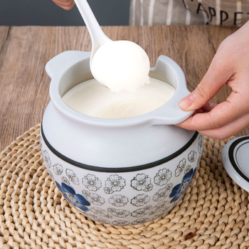 Κεραμικό δοχείο καρυκευμάτων με χειρολαβή και καπάκι για υγρά καρυκεύματα, αναβαθμισμένος κλασικός σχεδιασμός με διπλά αυτιά, νέο κινεζικό στυλ, πρώτης τάξης ποιότητα