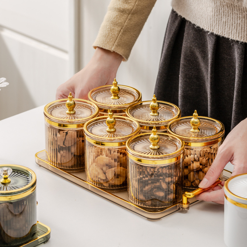 Σετ δοχείων αποθήκευσης μπαχαρικών – πλαστικά δοχεία με σφράγιση κατά της υγρασίας για στερεά μπαχαρικά