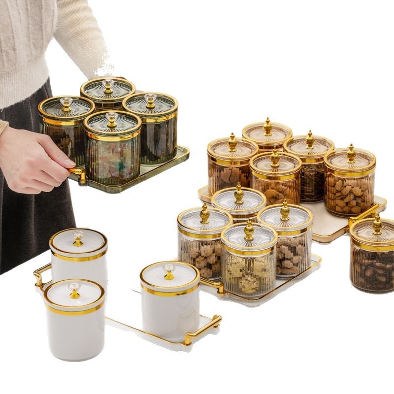 Σετ δοχείων αποθήκευσης μπαχαρικών – πλαστικά δοχεία με σφράγιση κατά της υγρασίας για στερεά μπαχαρικά