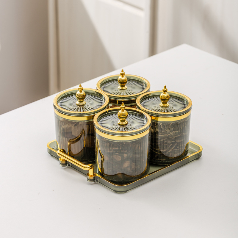 Σετ δοχείων αποθήκευσης μπαχαρικών – πλαστικά δοχεία με σφράγιση κατά της υγρασίας για στερεά μπαχαρικά