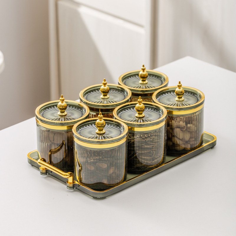 Σετ δοχείων αποθήκευσης μπαχαρικών – πλαστικά δοχεία με σφράγιση κατά της υγρασίας για στερεά μπαχαρικά