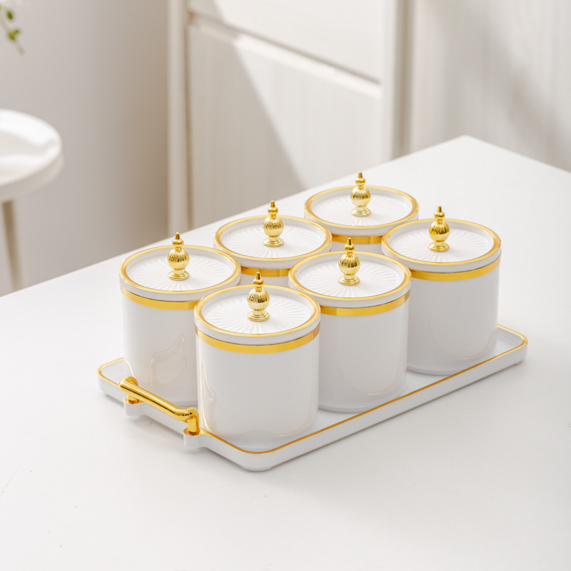 Σετ δοχείων αποθήκευσης μπαχαρικών – πλαστικά δοχεία με σφράγιση κατά της υγρασίας για στερεά μπαχαρικά