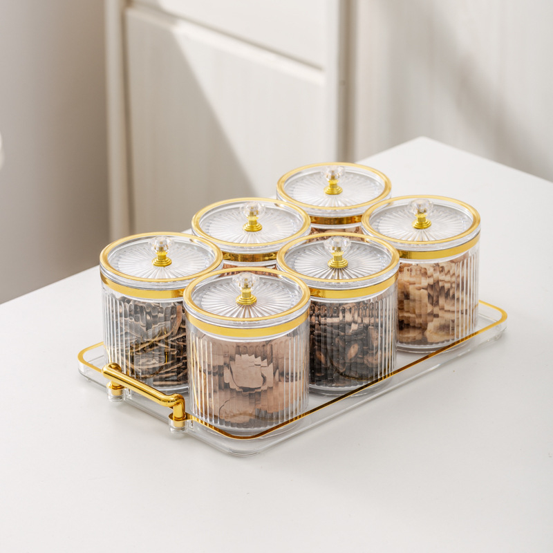 Σετ δοχείων αποθήκευσης μπαχαρικών – πλαστικά δοχεία με σφράγιση κατά της υγρασίας για στερεά μπαχαρικά