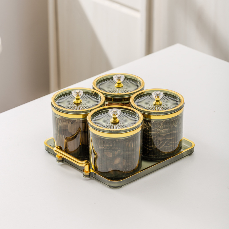 Σετ δοχείων αποθήκευσης μπαχαρικών – πλαστικά δοχεία με σφράγιση κατά της υγρασίας για στερεά μπαχαρικά