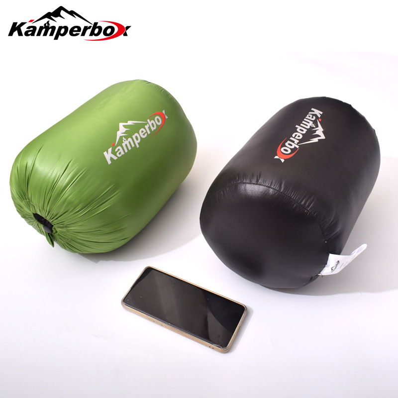Kamperbox Sac de dormit pentru hamac de exterior cu căptușeală din nailon și țesătură din nailon, stil tip plic, 980 g, umplutură mixtă