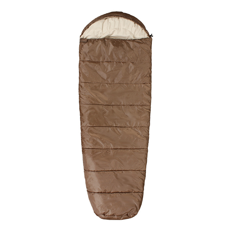 Prilagođeni mummy vreća za spavanje, obliku omotnice, punilo 200 g/m² poliestera, podstava 190 pongee, tkanina 190 poliester vlakna, za odrasle, težina 1.1–1.6 kg, kampiranje u proljeće/jesen