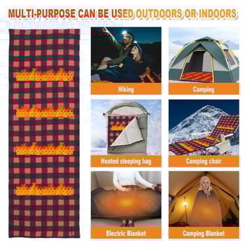 Febory Електрическо одеяло за автомобил и дом, 5V, 10W