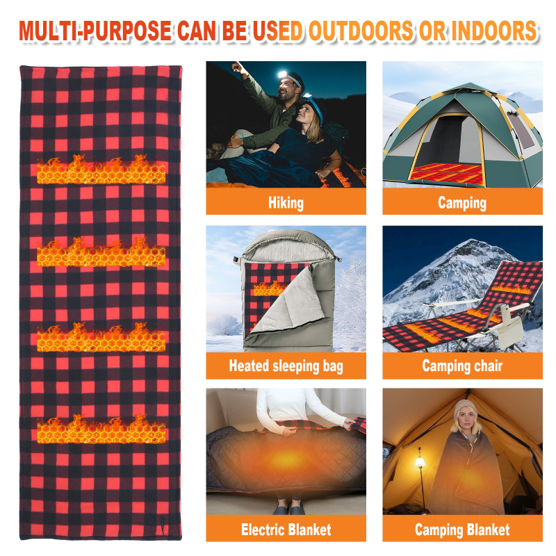 Febory Електрическо одеяло за автомобил и дом, 5V, 10W