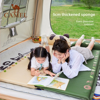Υπαίθρια αυτοφούσκωτη υπνόστρωμα για κάμπινγκ, διπλό (συνδέεται), ανθεκτικό στην υγρασία, παχύτερο και ζεστό – Camel Panda συνεταιρισμένη μάρκα