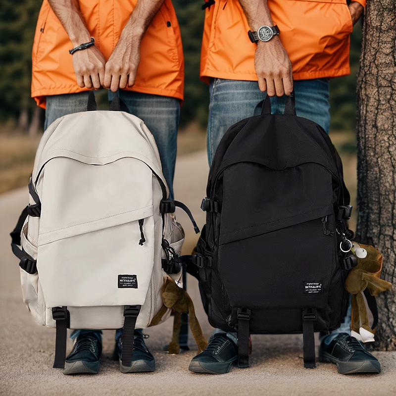 Rucsac din nylon, unisex, pentru muncă și școală – laptop de 15 inch, capacitate sub 20 L, respirabil, bretele curbate